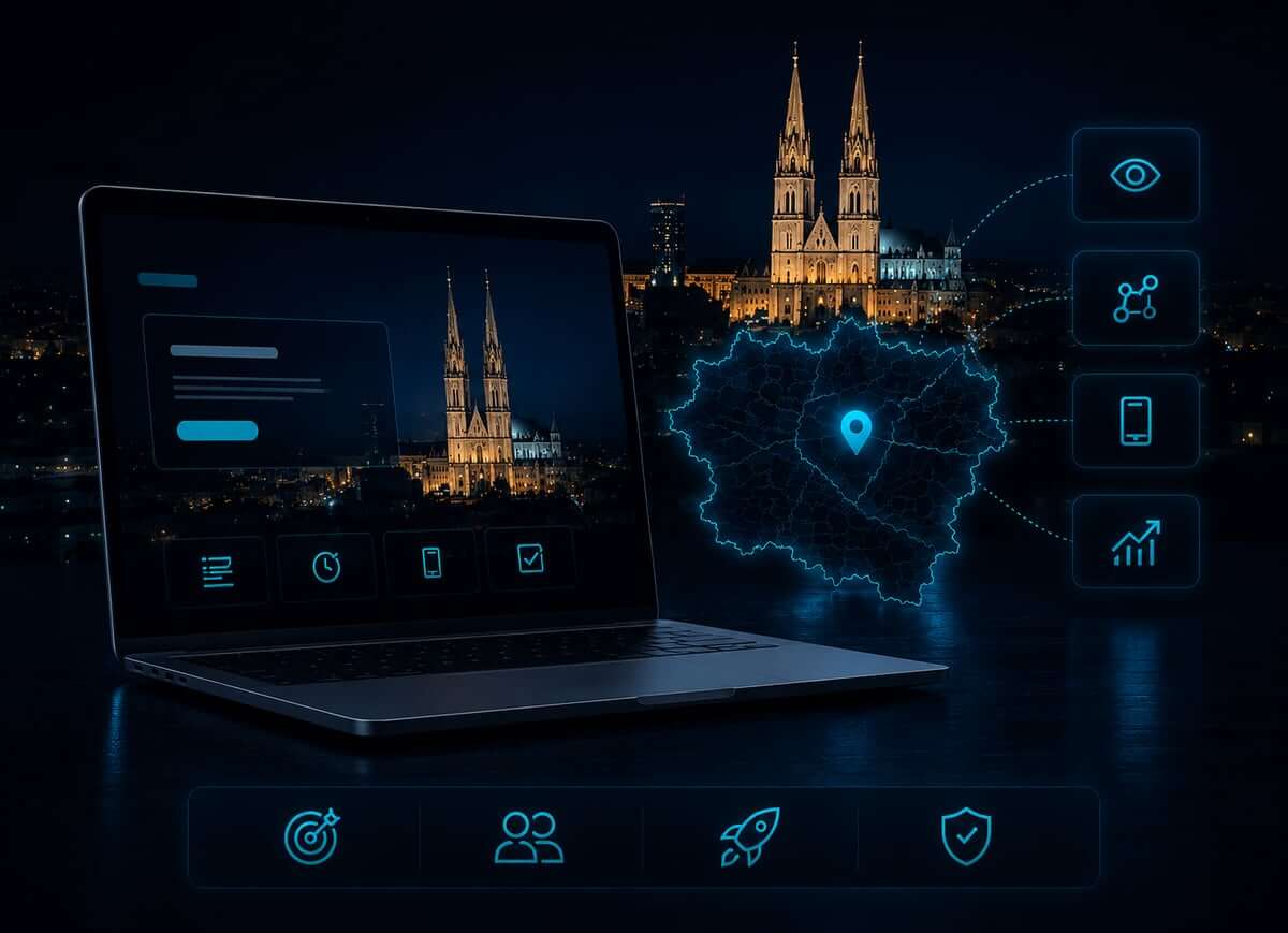 Webdesign für Betriebe in St. Pölten und Umgebung mit Fokus auf Sichtbarkeit, Struktur und Anfrageführung